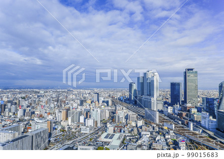 名駅地区高層ビル群と北西市街地を見る 99015683