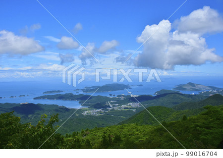 三重県伊勢市　朝熊山展望台からの眺望 99016704