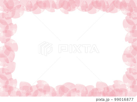 桜花びらフレーム01 99016877
