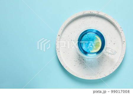 Concept of tasty hot drink, Anchan tea, space for text Concept of tasty hot drink, Anchan tea, space for text 99017008