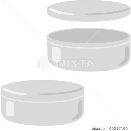 蓋付きの浅い缶の容器 99017190