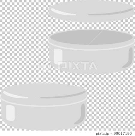 蓋付きの浅い缶の容器 99017190