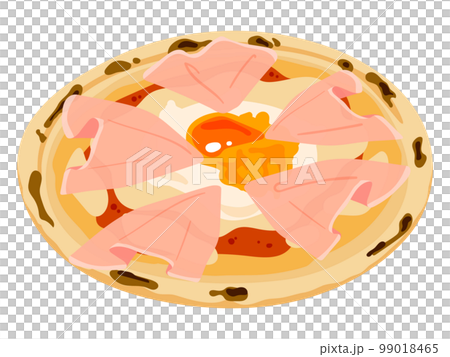 ピザ、ビスマルクピザのベクターイラスト 99018465