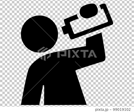 Icon drink water hydration monochrome water drink 99019102