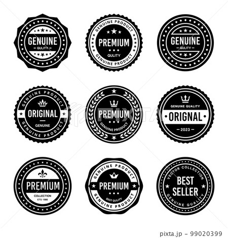 Classic Vintage Retro Premium Vector Badge, Emblem, Logo, Label, Sticker, Stamp, Symbol, Seal, Banner Frame Collection Set 99020399