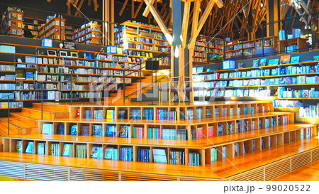 雲の上の図書館　館内 99020522