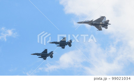 航空自衛隊F-2&インド空軍スホーイSu-30MKI編隊 99021034