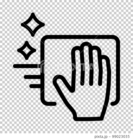 Wipe clean icon 99023035