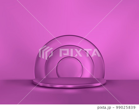 Minimalism abstract background with a pedestal. 3d vector stage. Podium for show 99025839