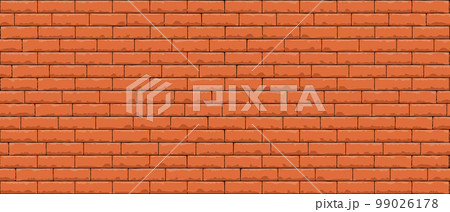 Brick wall pattern seamless background. Realistic decorative background. Vector illustration Brick wall pattern seamless background. Realistic decorative background. Vector illustration 99026178