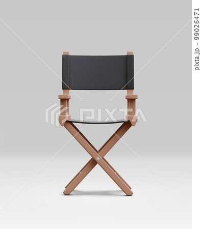 3d realistic director chair isolated on light background. Vector illustration 3d realistic director chair isolated on light background. Vector illustration 99026471