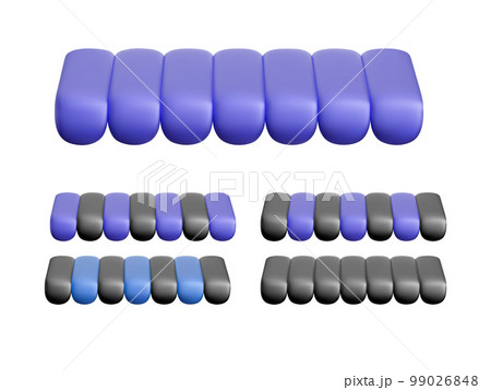 Set of shop canopy. Cafe sunshade. Store awning. Vector illustration 99026848