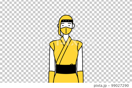 忍者のコスプレをした女性 99027290