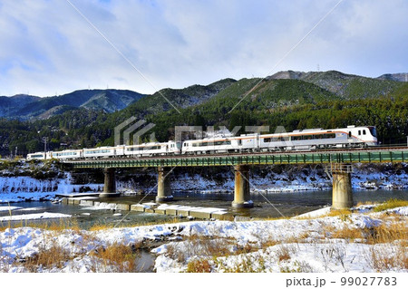 HC85特急ひだ冬景色2022年①下呂 HC85特急ひだ冬景色2022年①下呂 99027783