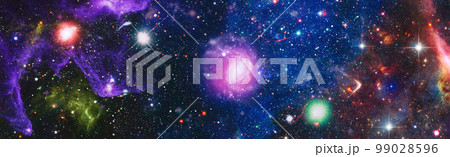 Space background with nebula and stars and galaxy.Elements furnished by NASA . 99028596