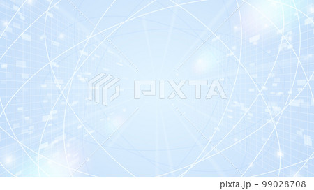 デジタル空間をイメージした背景イラスト_ビジネス風_16:9 デジタル空間をイメージした背景イラスト_ビジネス風_16:9 99028708