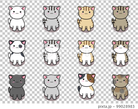 各種可愛的貓咪圖鑑(一)/12只動物 各種可愛的貓咪圖鑑(一)/12只動物 99028983