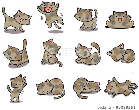 【セット】サビネコのかわいいイラスト③/12匹 99029261