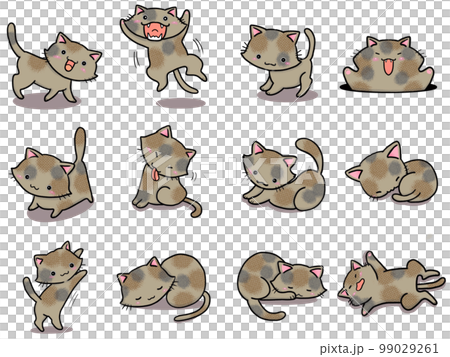 【セット】サビネコのかわいいイラスト③/12匹 99029261