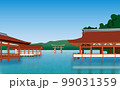 厳島神社のイラスト 99031359
