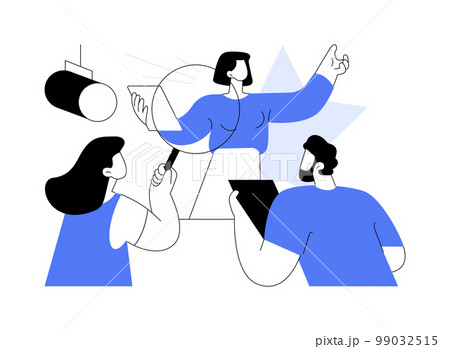 Role audition abstract concept vector illustration. 99032515