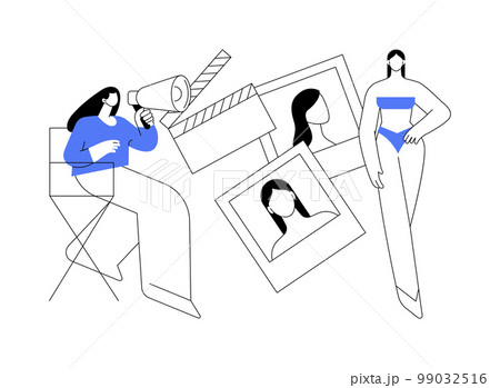 Casting call abstract concept vector illustration. 99032516