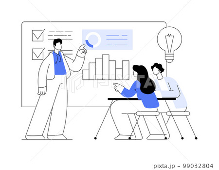 Workshop abstract concept vector illustration. 99032804