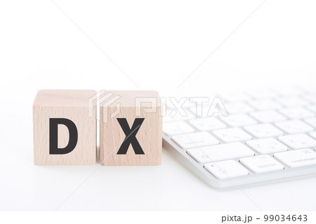 DXイメージ　積み木とキーボード 99034643