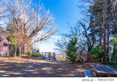東京都　高尾山　一号路　金比羅台園地からの八王子市街展望 99034784