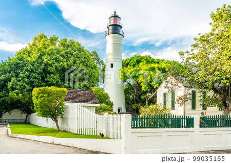 Key West old Lighthouse in Florida USA 99035165