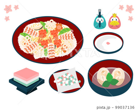 ひな祭りの食べ物 ひな祭りの食べ物 99037136