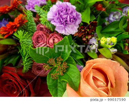 Bouquet of different flowers. Beautiful flowers. Floristics Bouquet of different flowers. Beautiful flowers. Floristics 99037590