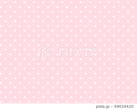 ピンクと白のドット柄（水玉模様）の背景 99038420