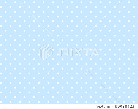 水色と白のドット柄（水玉模様）の背景 99038423