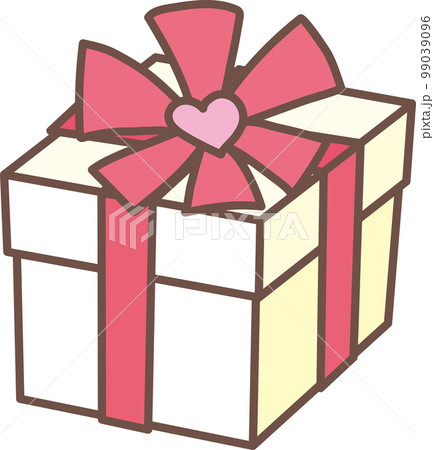 積み立てイメージのアイコン_赤いリボンのプレゼントボックス 積み立てイメージのアイコン_赤いリボンのプレゼントボックス 99039096