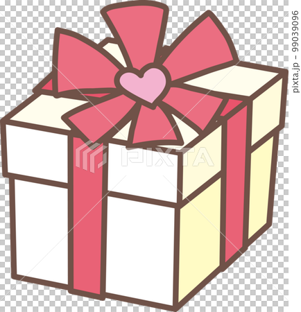 積み立てイメージのアイコン_赤いリボンのプレゼントボックス 積み立てイメージのアイコン_赤いリボンのプレゼントボックス 99039096