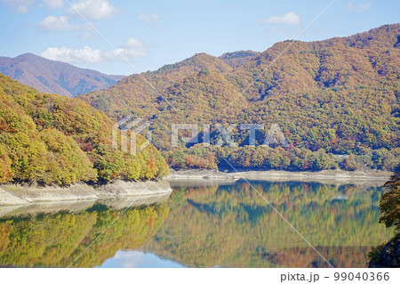 栃木県 湯西川ダムの紅葉 栃木県 湯西川ダムの紅葉 99040366