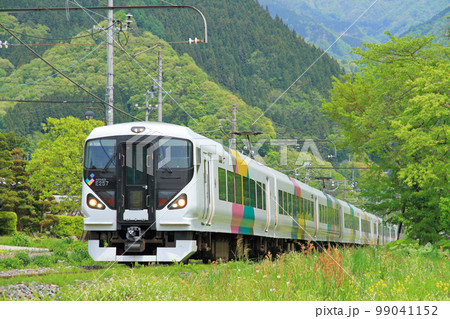 大糸線の5月　E257系 特急あずさ 99041152