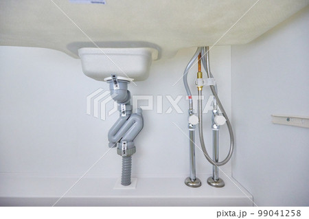 配管イメージ　手洗い　水栓　住宅 99041258