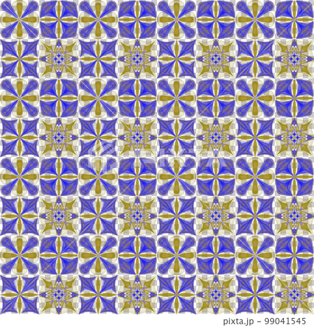 Flower and star geometric pattern, abstract pattern seamless pattern, geometric repeat pattern, abstract background illustration 99041545