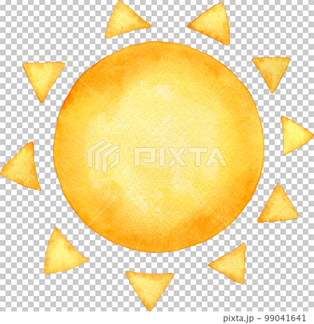 可愛い太陽の水彩イラスト 可愛い太陽の水彩イラスト 99041641