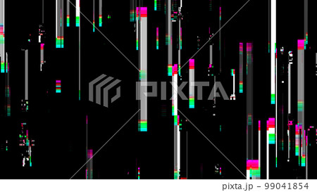 ビデオノイズグリッチ汚れ背景素材 99041854