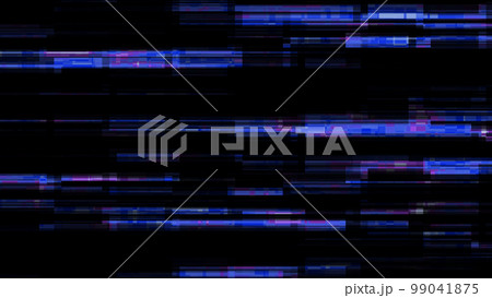 ビデオノイズグリッチ汚れ背景ループ素材 99041875