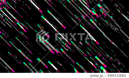 ビデオノイズグリッチ汚れ背景ループ素材 99041890