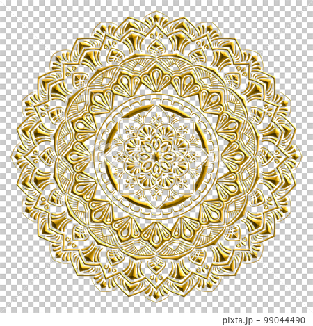 曼陀羅藝術（金雕風格，蕾絲風格圖案，華麗） 99044490