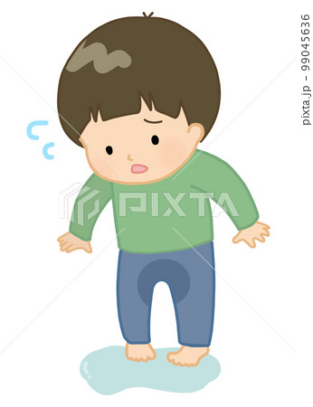 お漏らししてしまった子ども 99045636