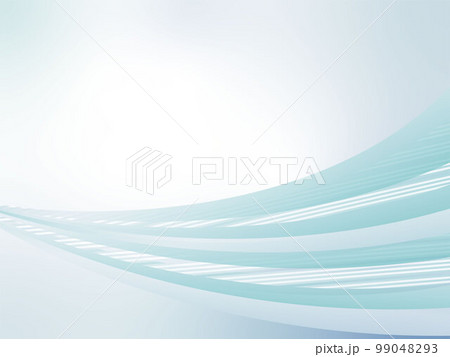 波形WAVEアブストラクト背景／ライトブルー 99048293