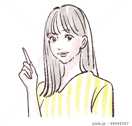 女性のイラスト素材のイラスト素材 [99048567] - PIXTA