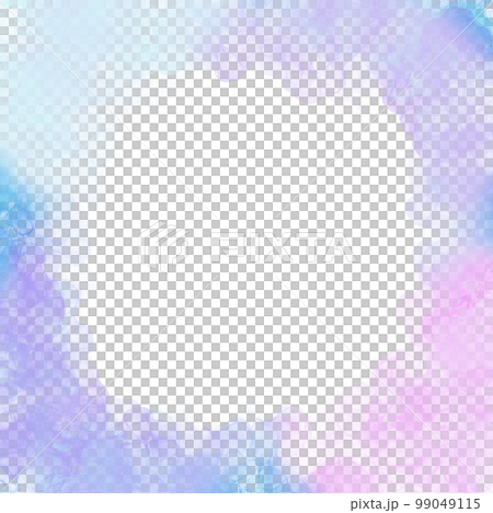 カラフルなインク染みフレーム背景 99049115