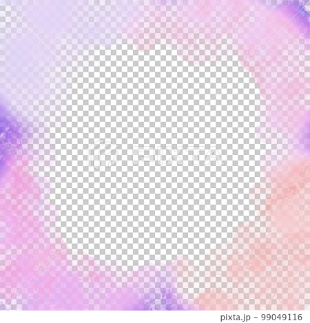 カラフルなインク染みフレーム背景 99049116